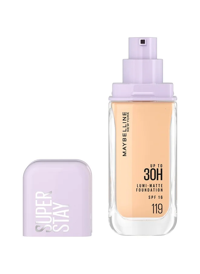 MAYBELLINE NEW YORK Maybelline New York, Super Stay Lumi-Matte Foundation, 30hr Longwear formula 119