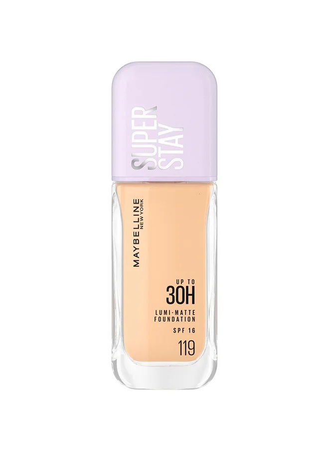 MAYBELLINE NEW YORK Maybelline New York, Super Stay Lumi-Matte Foundation, 30hr Longwear formula 119