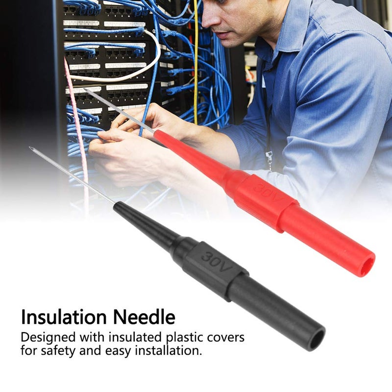 2pcs P5007 Insulation Piercing Needle, Stainless Steel Needles Multimeter Testing Probe with Copper, Insulation Test Probe for Tester, ANKROYUscpaqbev0h - Image 3