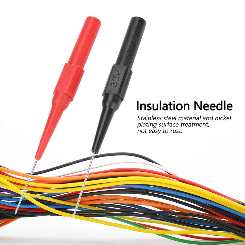 2pcs P5007 Insulation Piercing Needle, Stainless Steel Needles Multimeter Testing Probe with Copper, Insulation Test Probe for Tester, ANKROYUscpaqbev0h - Image 4