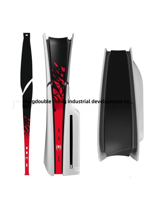 PS5 Slim Host Middle Sticker PS5 Slim Anti-scratch Digital Optical Drive Version Universal Host Middle Sticker-Color:Slim Middle Sticker-spider Style
