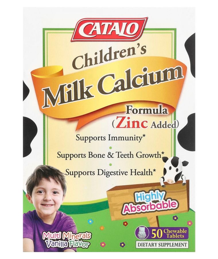 Children's Milk Calcium Formula Zinc 50 Chewable Tablets