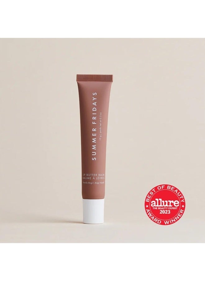 SUMMER FRIDAYS Lip Butter Balm - Conditioning Lip Mask and Lip Balm for Instant Moisture, Shine and Hydration - Sheer-Tinted, Soothing Lip Care - Vanilla Beige (.5 Oz)  - Image 3