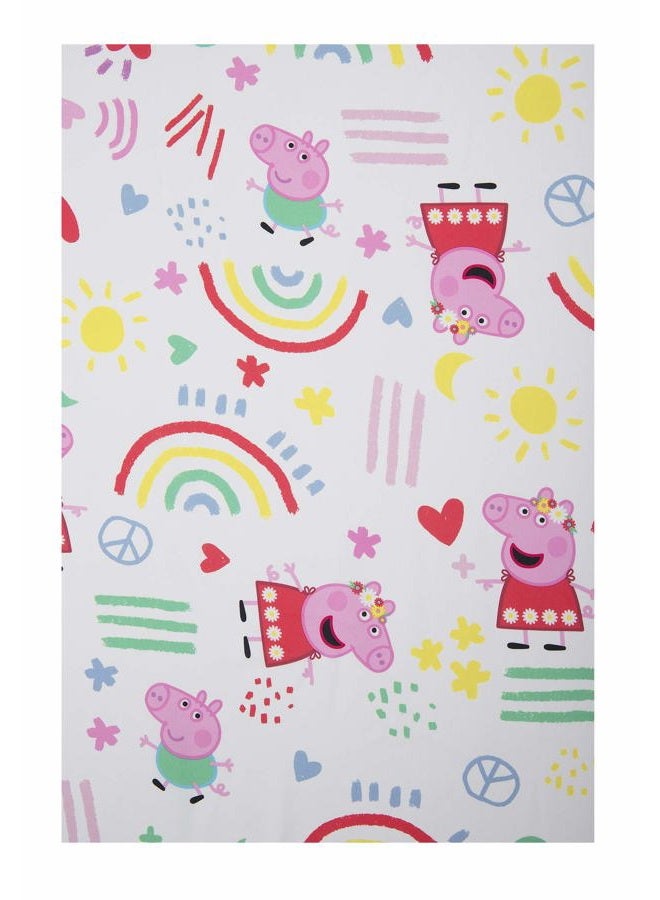 Peppa Pig مجموعة سرير للأطفال 4 قطع، وردي - Image 3
