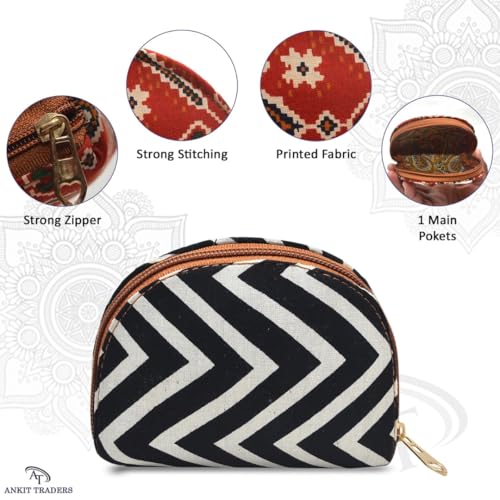 AT Ankit Traders Women's Clutch Potli Pack of 36 | Embelished Decorative Silk Curve Shaped Ethnic Potli Bag With Zipper | Traditional Gifting for Wedding, Haldi, Mehandi (LXW:-22 X 22 Cm) - Image 2