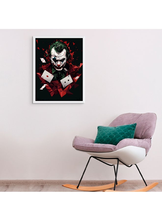 آرت دیکور  ديكور فني مؤطر بطباعة صورة فنية جميلة لجواكين فينيكس جوكر فن البوب ​​​​أيقوني لشخصية الفيلم عمل فني نابض بالحياة فن البوب ​​يطبع ديكور الحائط لغرفة المعيشة وغرفة النوم والمكتب والاستوديو ديكور المنزل - Image 2