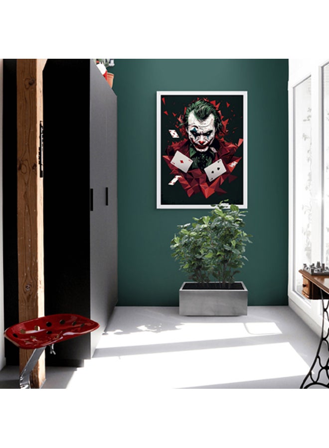 آرت دیکور  ديكور فني مؤطر بطباعة صورة فنية جميلة لجواكين فينيكس جوكر فن البوب ​​​​أيقوني لشخصية الفيلم عمل فني نابض بالحياة فن البوب ​​يطبع ديكور الحائط لغرفة المعيشة وغرفة النوم والمكتب والاستوديو ديكور المنزل - Image 3