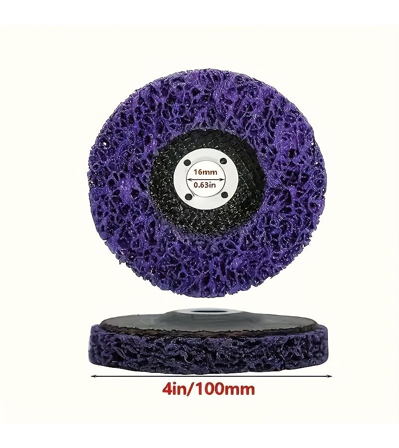 5pcs 4 Inch Rust Paint Removal Wheels For Metal Wood Fiberglass Surface Prep - Image 3