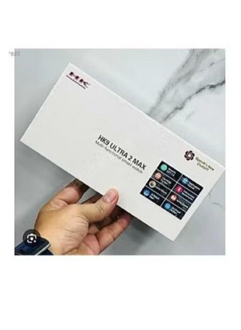 ماركة غير محددة - ساعه ذكيه  HK9 ULTRA 2 Maxالاصدار التاسع شاشه 2.12 بوصه سوبر اموليد - بلوتوث - NFC - جوجل ماب - شات GPT - شاحن لاسلكى - Image 1