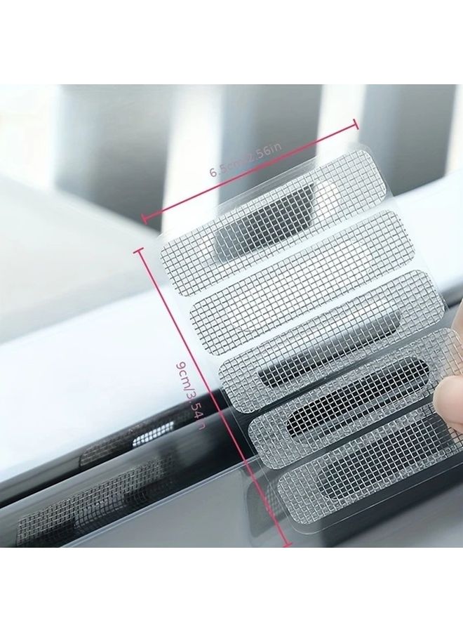 50 Pcs Self Adhesive Plastic Mesh Repair Patches Transparent Quick Fix For Holes - Image 4