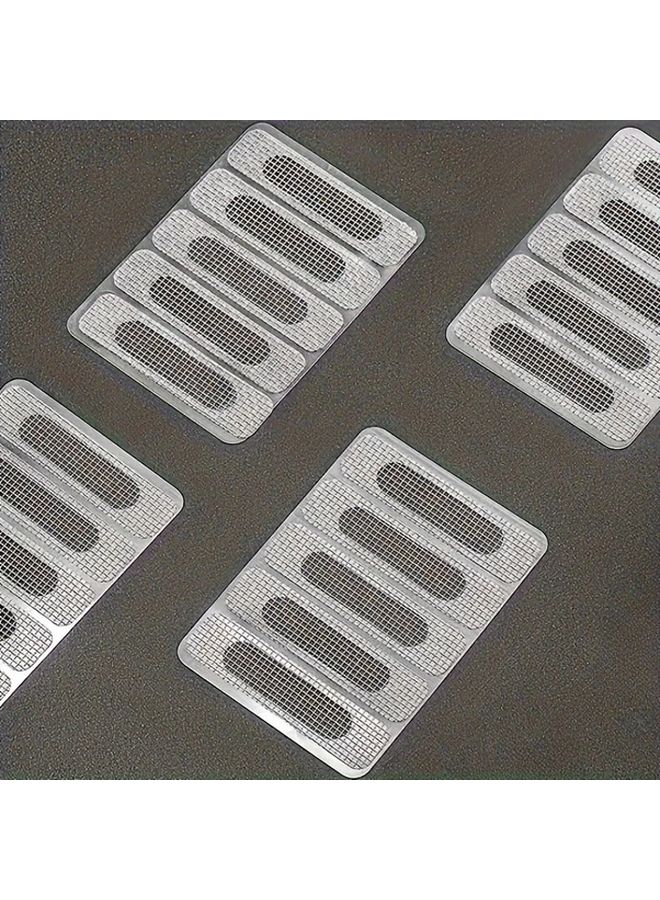 50 Pcs Self Adhesive Plastic Mesh Repair Patches Transparent Quick Fix For Holes - Image 3