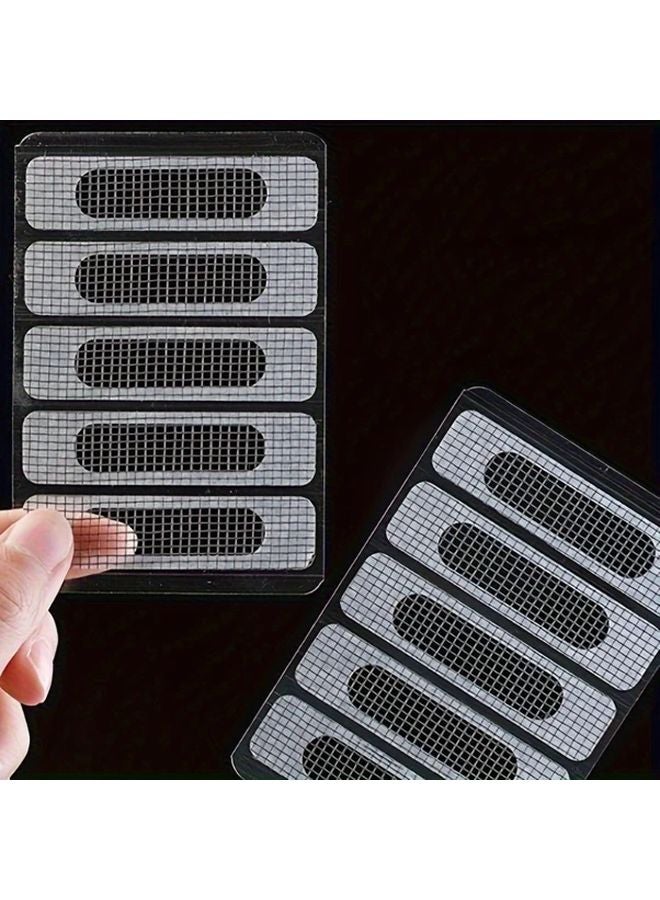 50 Pcs Self Adhesive Plastic Mesh Repair Patches Transparent Quick Fix For Holes - Image 5