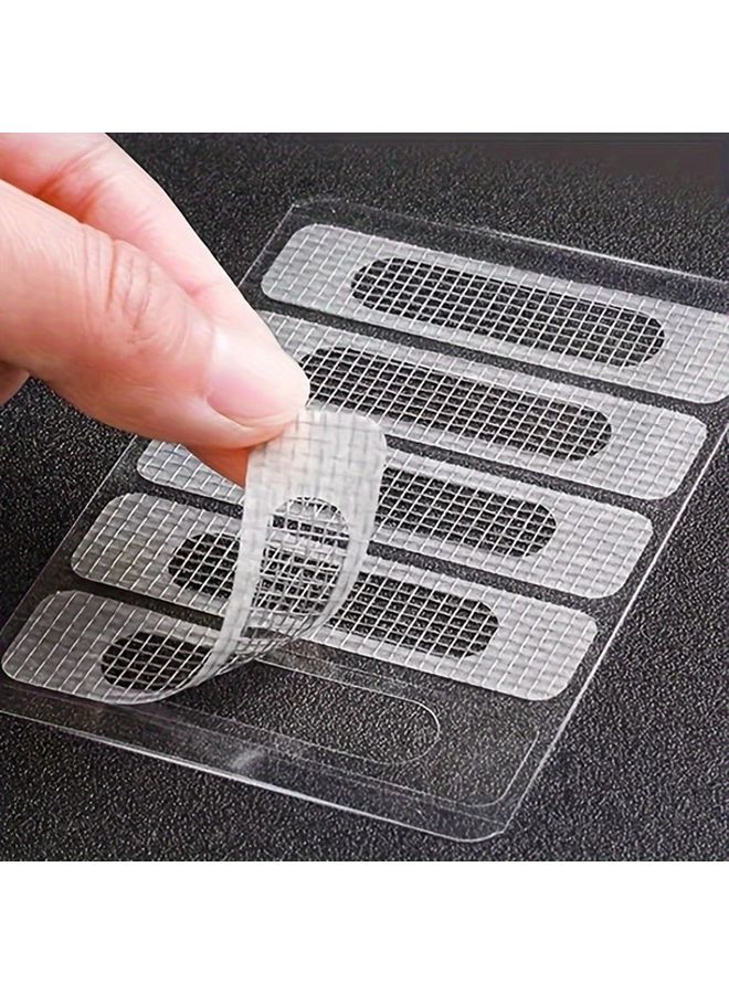 50 Pcs Self Adhesive Plastic Mesh Repair Patches Transparent Quick Fix For Holes - Image 2