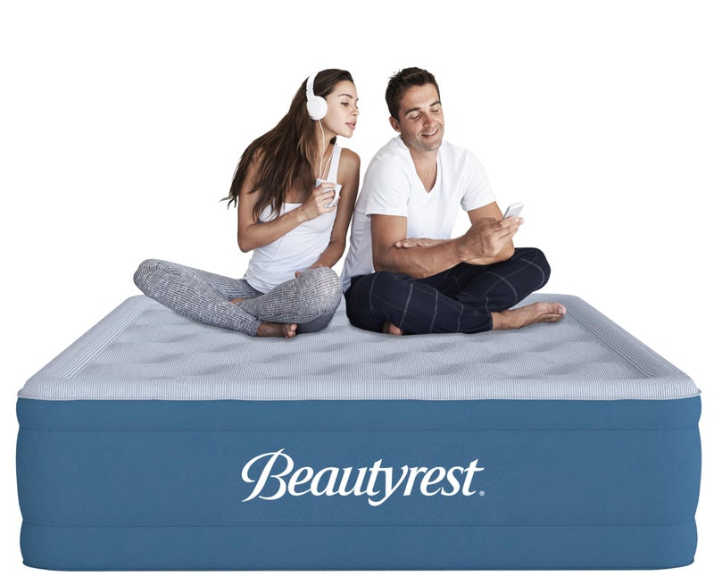 Beautyrest Beautyrest 17 Comfort Plus Air Bed Mattress with Builtin Pump and Plush Cooling Topper Queen 