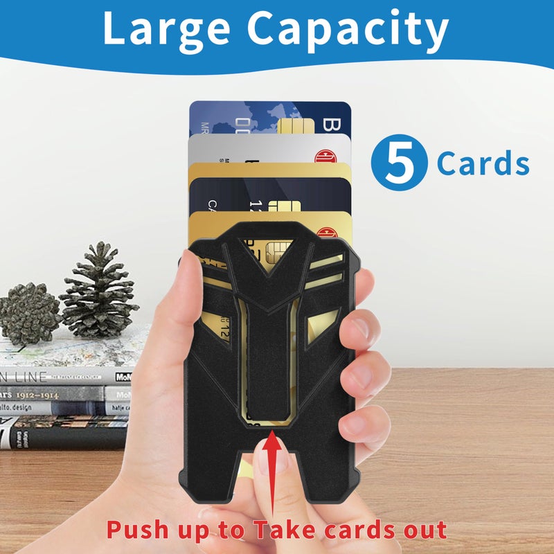 Techion Badge Holder, Hard Plastic ID Badge Holder with Heavy Duty Breakaway Lanyard, Detachable Buckle, Holds up to 5 Cards and Adjustable for Office, School - Vertical Army Green - Image 5