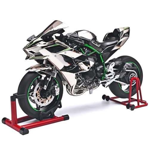 RZAPE Die Cast Motorcycle 16 Scale for Kawasaki H2R Motorcycle Alloy Racing Motorcycles Model Power Kawasaki Ninja H2R Toy Motorcycles Collection H2R Kawasaki Model MotorcyclesSilver - Image 1