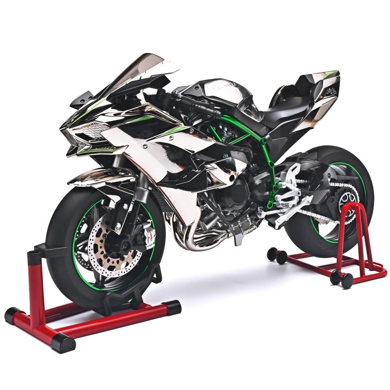 RZAPE Die Cast Motorcycle 16 Scale for Kawasaki H2R Motorcycle Alloy Racing Motorcycles Model Power Kawasaki Ninja H2R Toy Motorcycles Collection H2R Kawasaki Model MotorcyclesSilver - Image 3