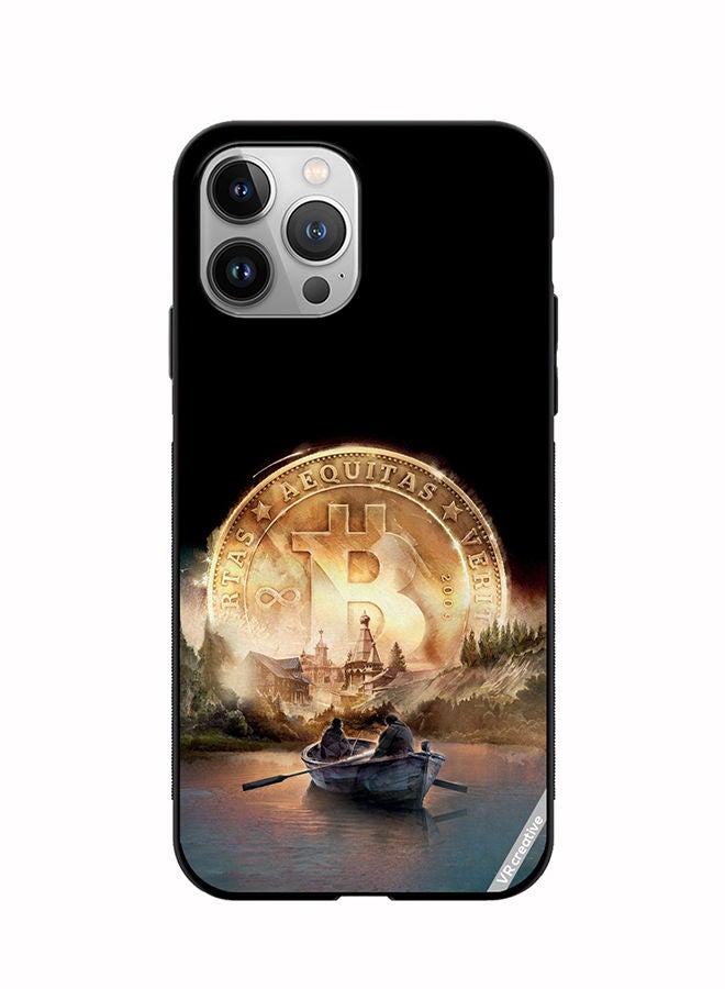 VR CREATIVE Protective Case Cover For Apple iPhone 11 Pro Max River Of Bitcoin Design Multicolour - Image 1