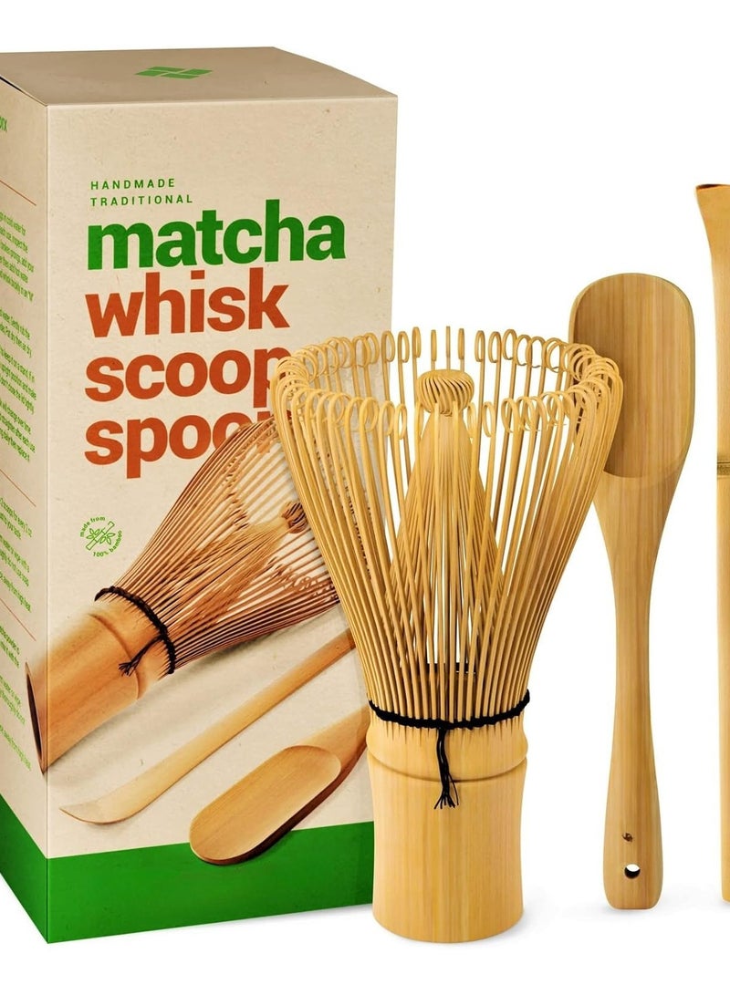 ماتشا مجموعة خفاقة الماتشا - مجموعة شاي الماتشا اليابانية مع خفاقة من الخيزران للماتشا، وحامل خفاقة الماتشا، ومجموعة الماتشا والمغرفة - مجموعة الماتشا التقليدية لعشاق الماتشا.0 - Image 1