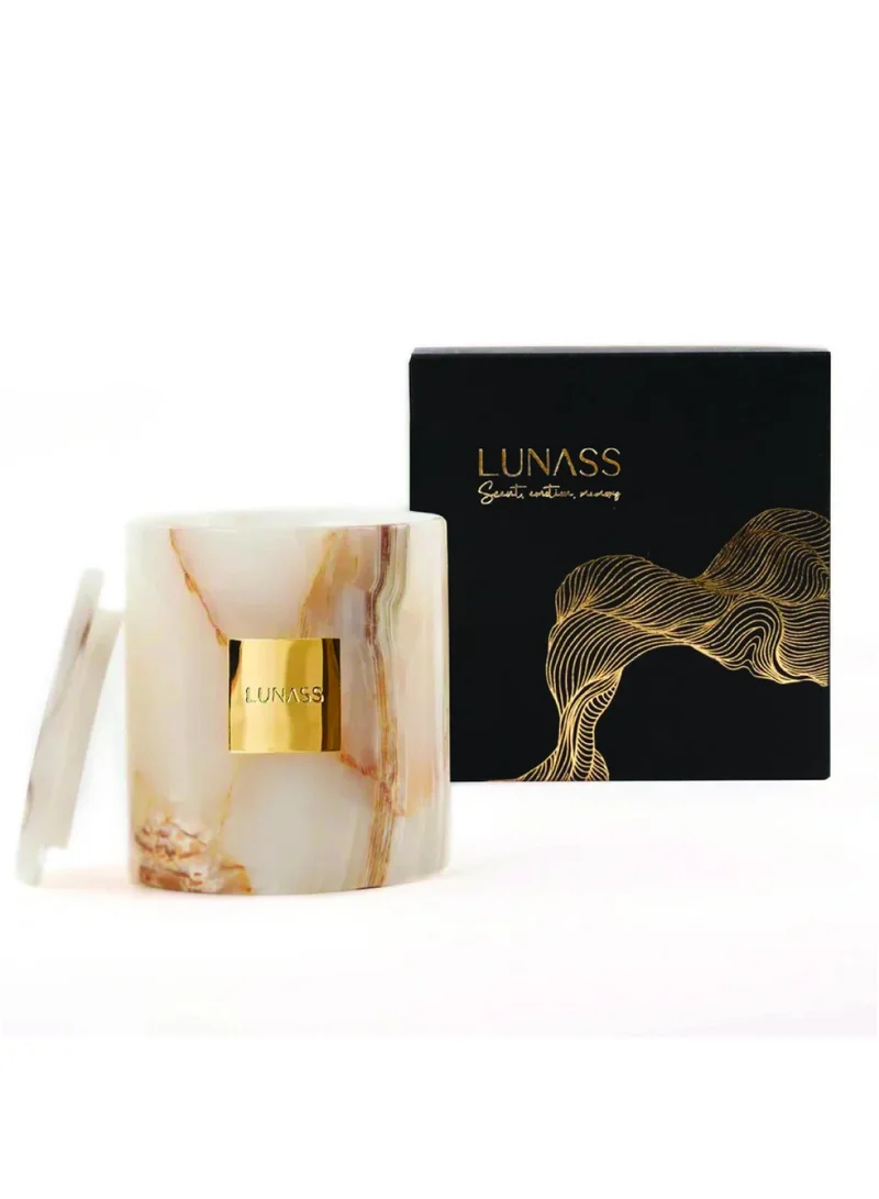 Lunass DUNES | Natural Onyx Refillable Candle