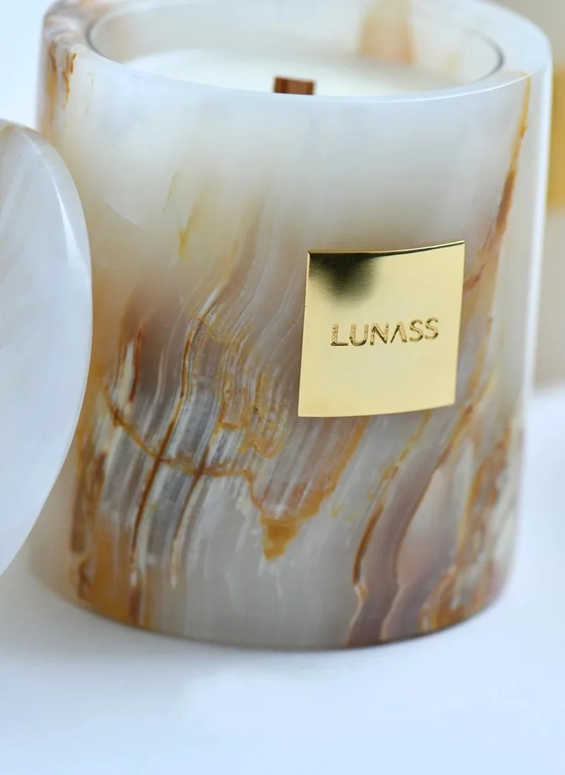 Lunass DUNES | Natural Onyx Refillable Candle