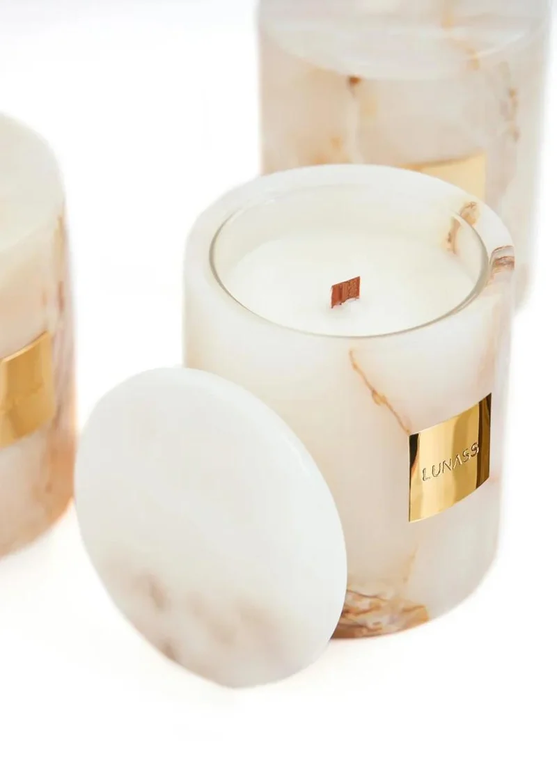 Lunass DUNES | Natural Onyx Refillable Candle