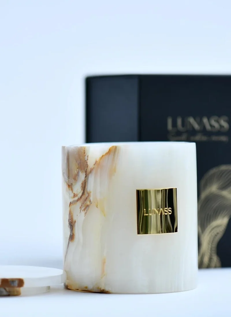 Lunass DUNES | Natural Onyx Refillable Candle