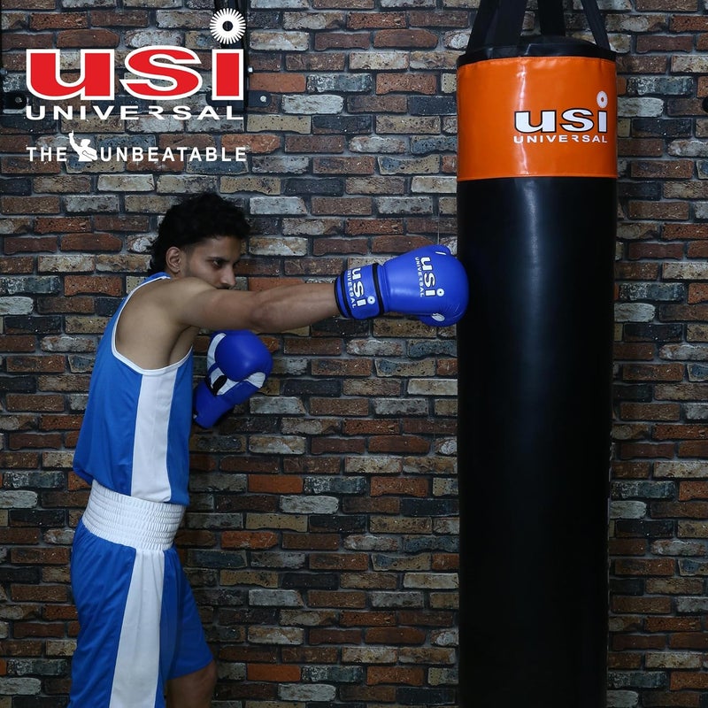 USI UNIVERSAL Punching Bag, 626N Crusher Nylon Unfilled Boxing Bag for Boxing Martial Arts Kickboxing Training, Nylon Material, Long Hanging Strap, Dia 33cm (Length 5Ft/150cm) - Image 2