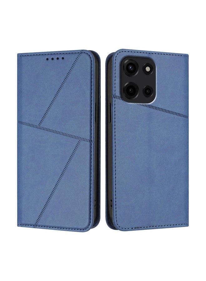 HuHa Case Cover For Motorola Edge 60 Fusion / Moto G 5G 2025 Strong Magnetic Frosted Flip Leather Phone Case(Royal Blue) - Image 1