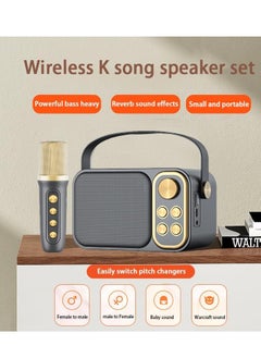 SU.YOSD Wireless Karaoke Speaker With Microphone YS-103 Black  - Image 3