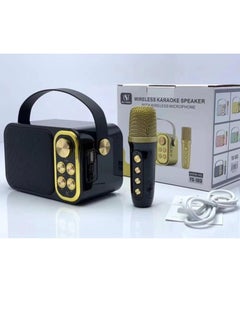 SU.YOSD Wireless Karaoke Speaker With Microphone YS-103 Black  - Image 4