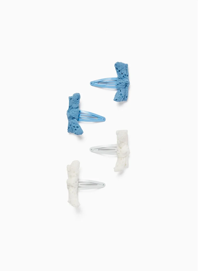 Zippy Zippy 4 Hair Pins With Bow For Babies And Girls