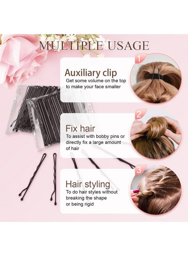 IKOCO Topsy Tail Hair Tool Ikoco 1000Pcs Hair Rubber Bands No Damage With 40Pcs Bobby Pins 10Pcs Black Hair Ties For Thick Hair - Image 5