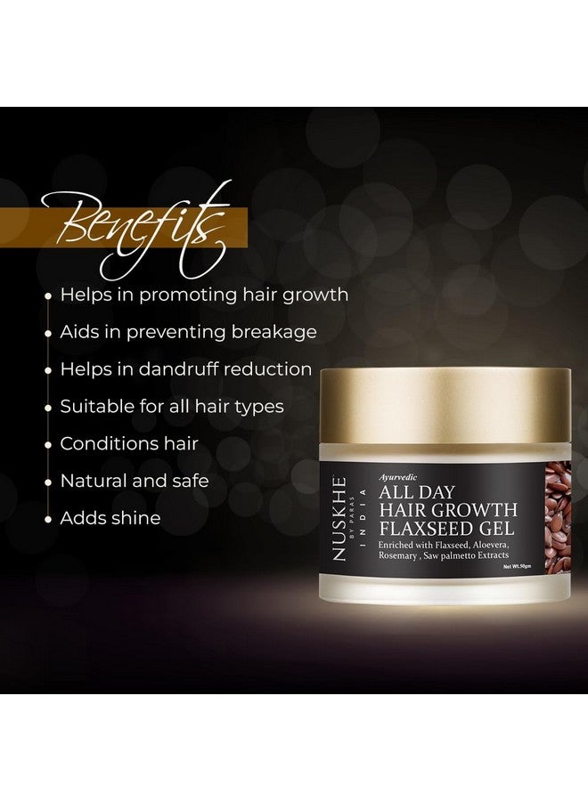 Nuskhe By Paras Ayurvedic All Day Hair Growth Flaxseed Gel - Image 4