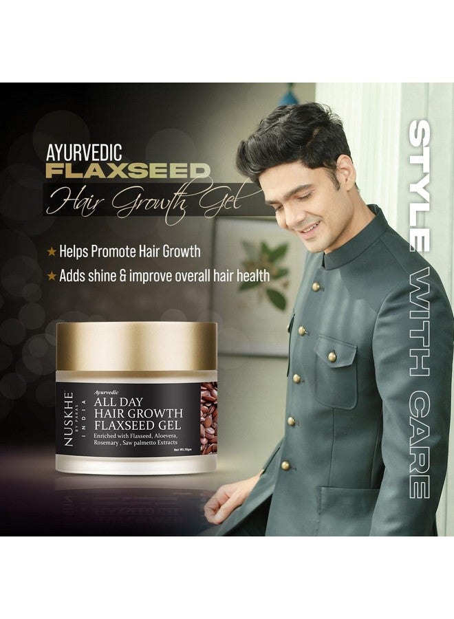 Nuskhe By Paras Ayurvedic All Day Hair Growth Flaxseed Gel - Image 3