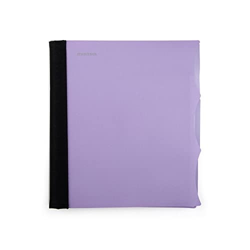 Mintra Office Durable PREMIUM Spiral Notebook, ((Lavender, 5 Subject (8.5in x 11in)) - Fabric Covered Coils, No Snags, College Ruled, Adjustable PocketDividers, Ruler, Organization, Student, School - Image 1