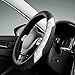 PIC AUTO Steering Wheel Cover Sparkly Crystal Bling Glitter with Black Leather Universal Fit 145155 Car Steering Wheels for Girls Women Breathable AntiSlip Steering Wheels Cover - Image 2