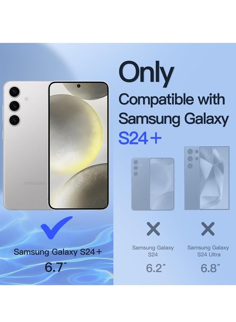 TIGER Samsung Galaxy S24 Plus Case Cover | Premium Silicone for Soft-Touch Protection | Vertical & Horizontal Hand Strap for Secure Grip | Magnetic Car Mount Compatible | Built-in Kickstand for Hands-Free Viewing | Shockproof & Scratch-Resistant | Slim & Stylish Protective Cover for Samsung Galaxy S24 Plus Black - Image 5