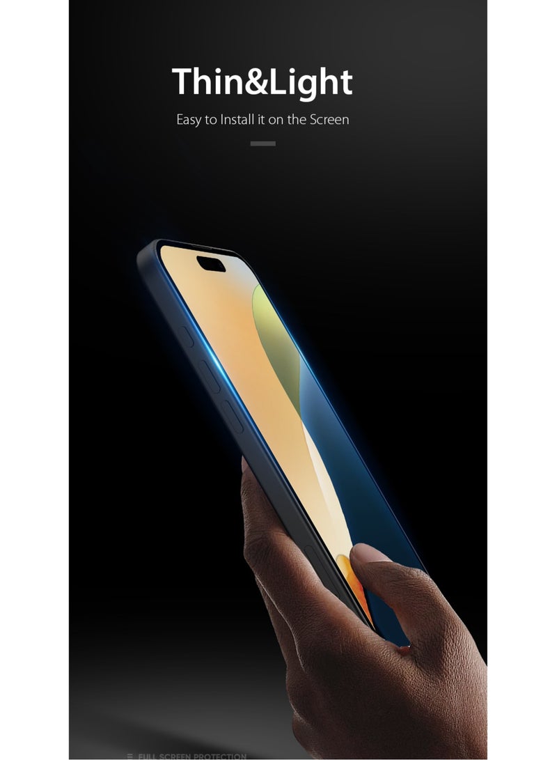 Screen Protector Tempered Glass, HD clarity, Full Glue, Bubble-free, Drop Protection, Anti-scratch, Full Coverage Screen Protector for iPhone 16 Pro Max - Image 2