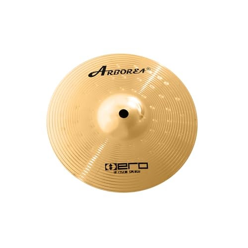 Arborea Cymbal Pack for Drum 8 pcs Super Polishing Cymbals Set Brilliant Gold Hero Series Include 14"Hihats 16"Crash 18"Crash 20"Ride Bonus 10" Splash 16"Ozone Stacker 18" China Cymbal Free Cymbal Bag - Image 5