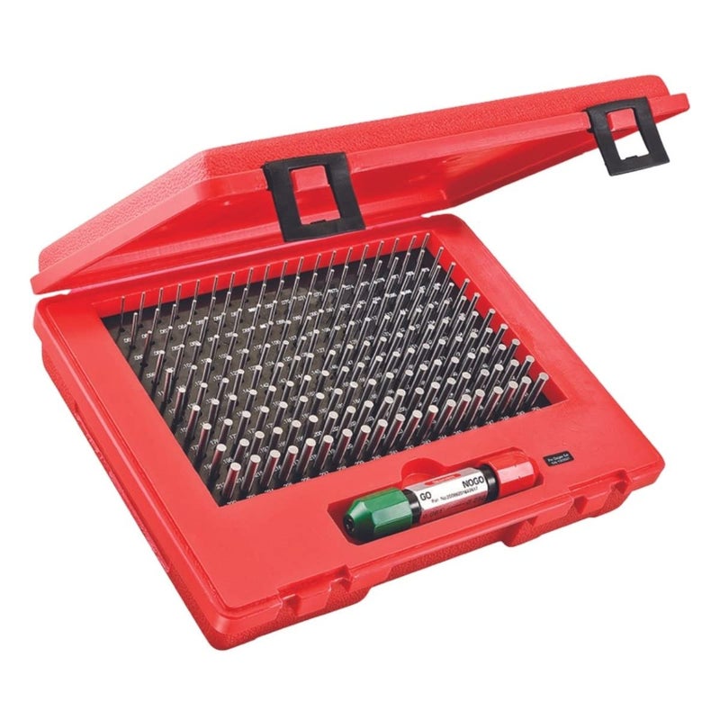 Starrett Starrett Precision Steel Pin Gage Set with Rugged High Impact Protective Case  Ideal for Carpenters and Home Improvement  061250 Range Minus Set Type 190 Number of Gages  S4003250  - Image 1