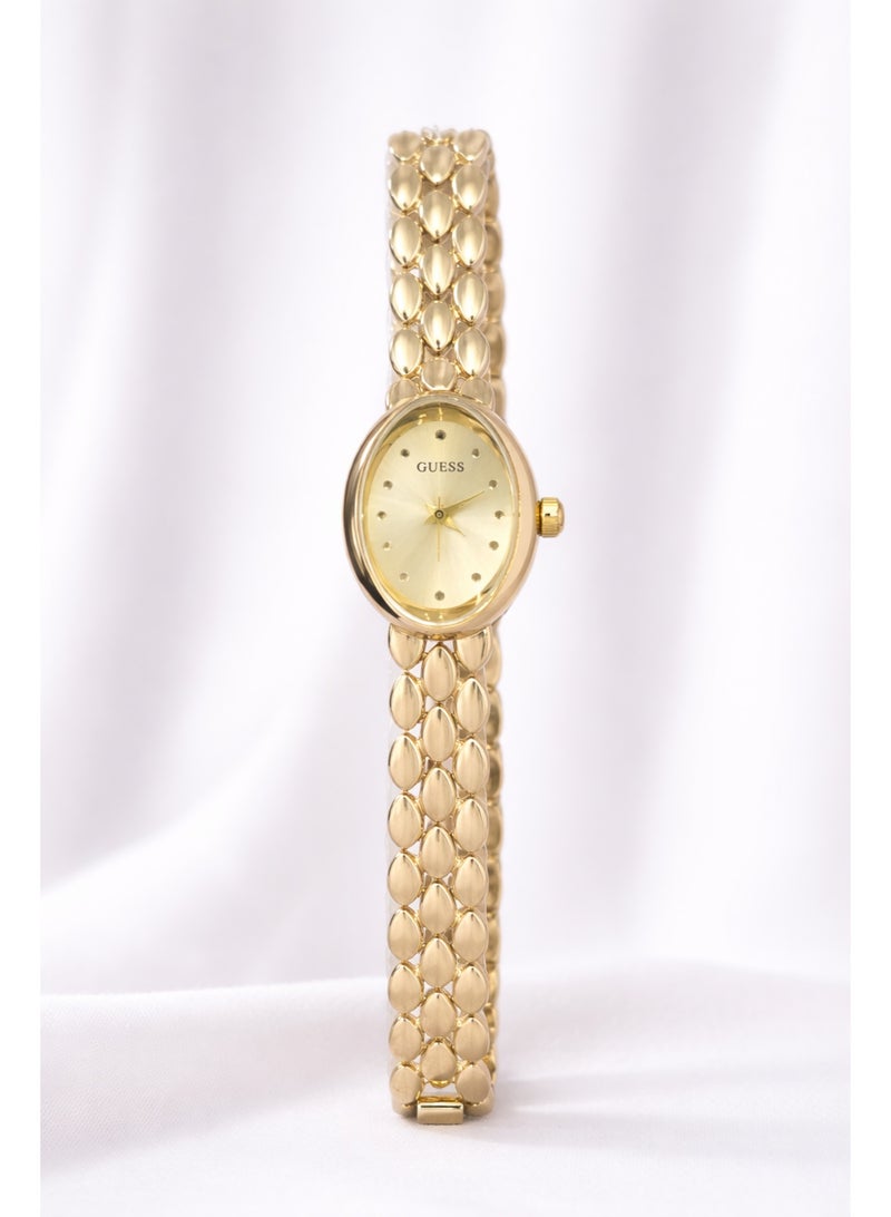 ساعة يد نسائية جيس ستانلس ستيل باللون الذهبي – عرض تناظري