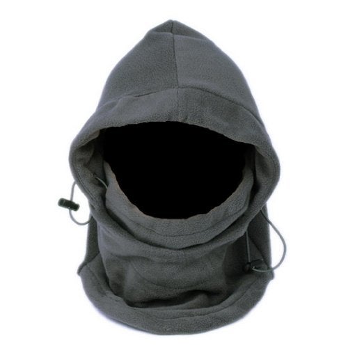 Aadikart Thermal Warm Fleece Full Face Mask Balaclava CS Mask - Windproof Hooded Scarf Hat, Head and Neck Cover for Winter Outdoor Sports, Cycling, Motorcycle, Ski, Snowboard, Fishing (Grey) - Image 2