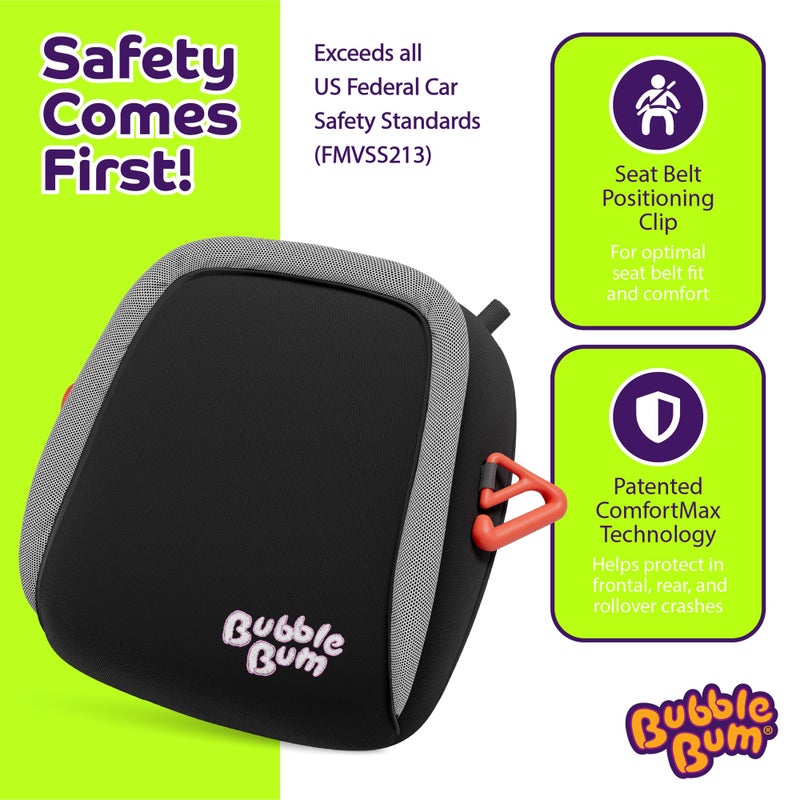 bubblebum Twin Pack Inflatable Backless Booster Car Seat, Portable Travel Booster Seat, Booster Seats for Cars 40-100LBS - Black - Image 5