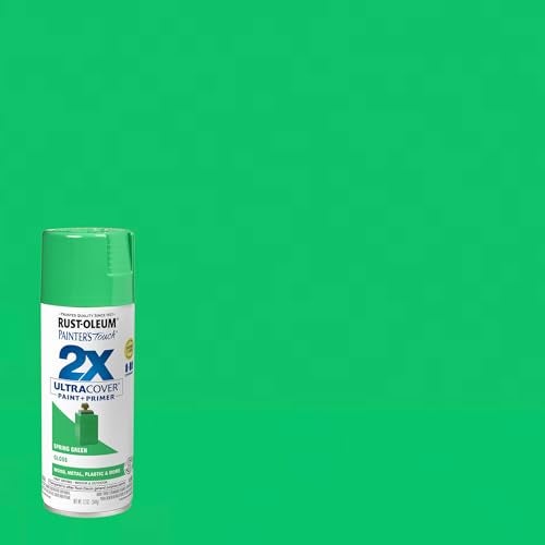 Rust-Oleum 334055 Painter's Touch 2X Ultra Cover Spray Paint, 12 oz, Gloss Spring Green - Image 2