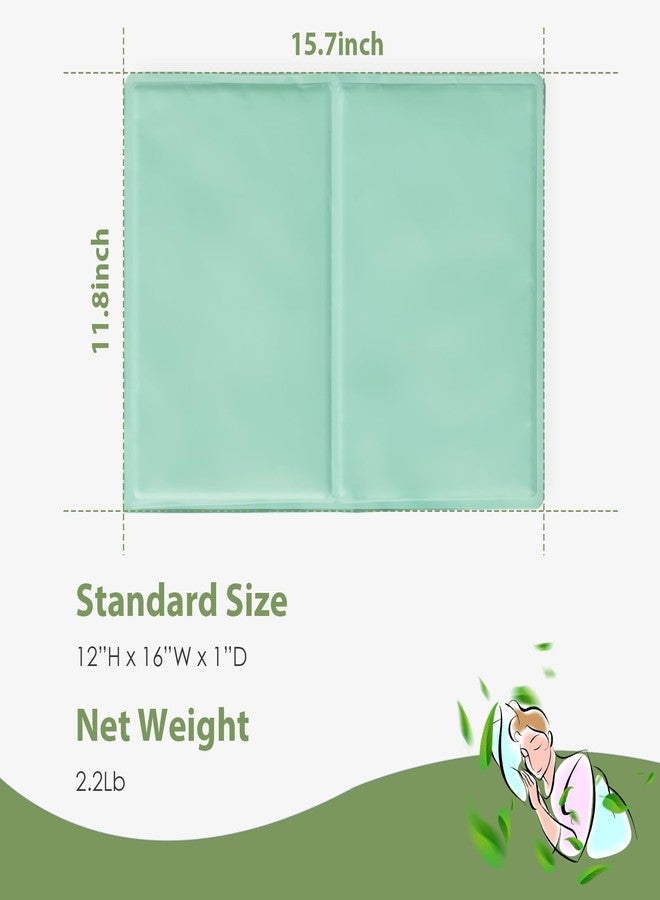 Soulagers Cold Pad, Ice Pillow Cold Pad - Reusable Cold Pack - Cool, Comfortable & Pain Relieving for Home & Outdoors (Green - Image 2