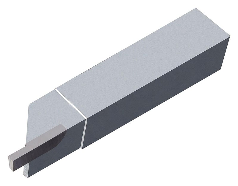 RC-750125 Screw Machine Tool - Cut Off - Brazed, 1/8" Width, 3/8" Proj, 3/4" Square Shank, 4" OAL, Uncoated