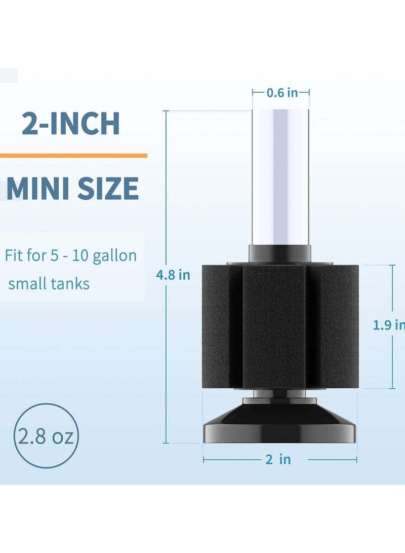 CMGTYYD Aquarium Fish Tank Biochemical Cotton Filter, Nano Bio Sponge Filter, Quiet Betta Fry Shrimp and Small Fish Foam Filter, for Fish Tank Up to 10-60 Gallon, Water Fairy Cotton 3 Pack - Image 4