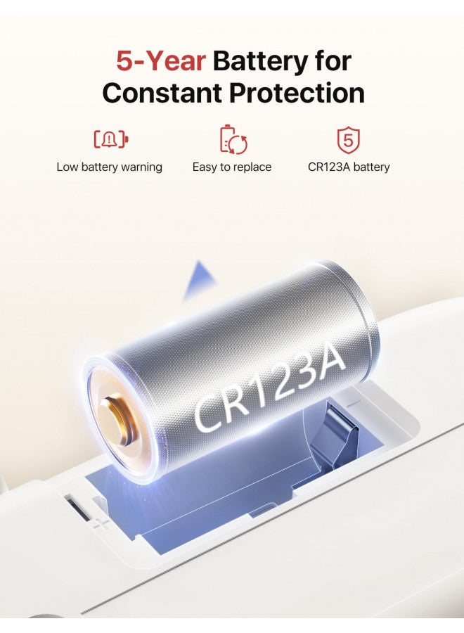 X-Sense Carbon Monoxide Detector Alarm with Digital LCD Display, Replaceable Battery CO Alarm Detector with Peak Value Memory, XC01-R - Image 4