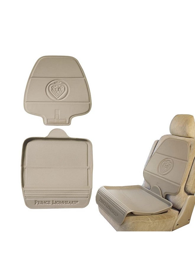 Prince Lionheart Car Seat Protector. The only 2 stage Seatsaver Designed with Thick padding, Nonabsorbent, waterproof, PVC foam material. Comparable with all baby and toddler car seats. (Beige) - Image 1